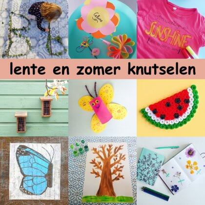 Lente en zomer knutselen: leuke ideeën voor kinderen