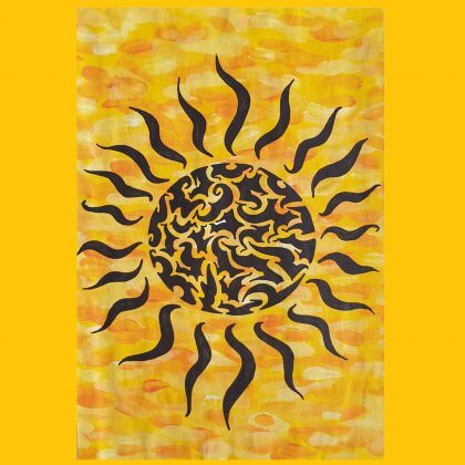 Lente en zomer knutselen: leuke ideeën voor kinderen - de zon schilderen