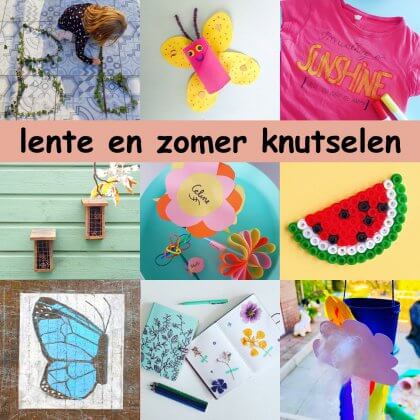 maak het plat verkwistend doe alstublieft niet Lente en zomer knutselen: leuke ideeën voor kinderen - Leuk met kids Leuk  met kids