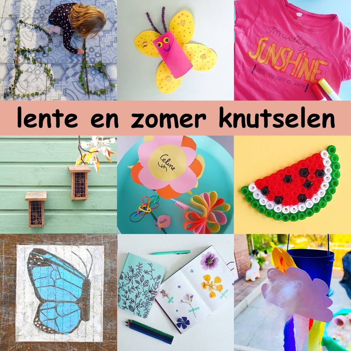 Lente en zomer knutselen: leuke ideeën voor kinderen