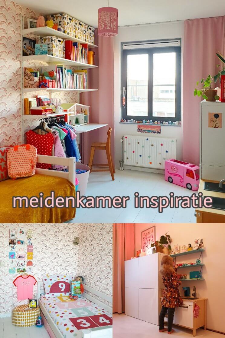 Kinderkamer inspiratie: onze meidenkamer met wit, roze, rood en geel