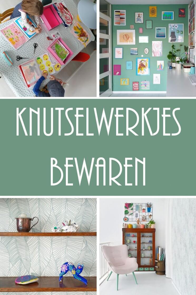 Knutselwerkjes bewaren: kunst aan de muur, in pronkkast of in plakboek