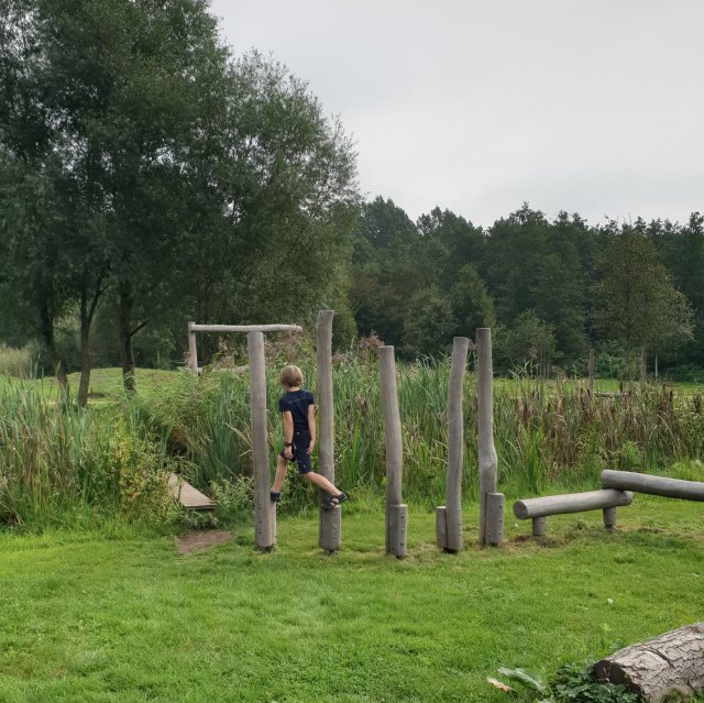 Diemerbos op de rand van Diemen en Amsterdam IJburg - spelen in speeltuin en speelbos het Banjerbossie.