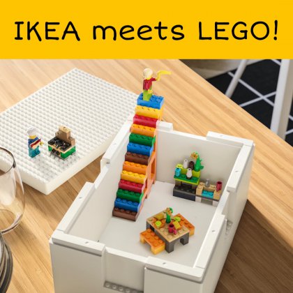 Ikea heeft een collectie ontworpen in samenwerking met LEGO 