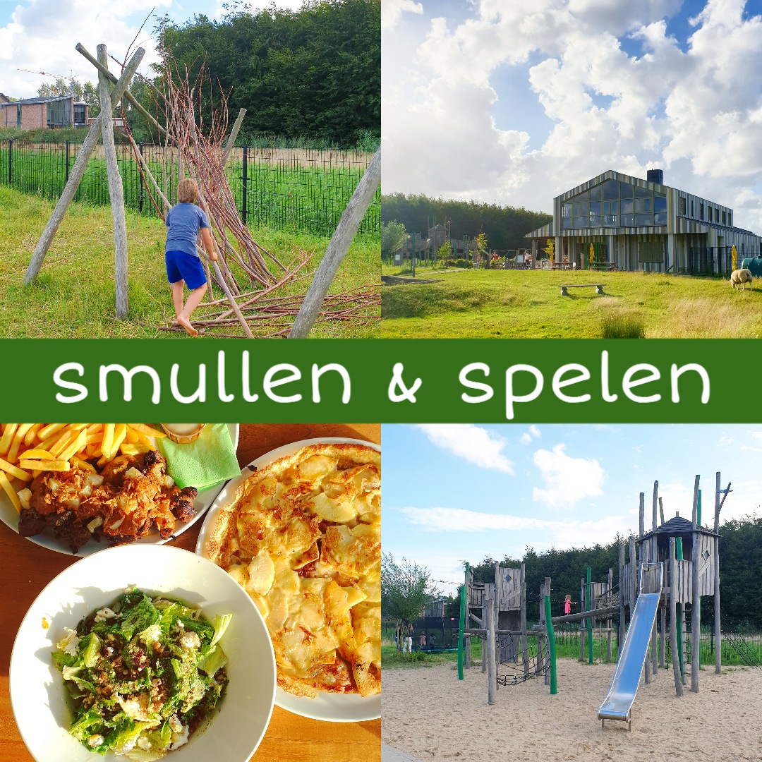 Smullen en Spelen in Almere: kindvriendelijk restaurant met grote speeltuin. Aan de rand van nieuwbouwwijk Nobelhorst in Almere zit een heel leuk restaurant met speeltuin en terras. Behalve een houten speeltuin, is er ook nog een natuurspeeltuin met schapen. Smullen en Spelen is een pannenkoekenrestaurant, maar er zijn ook andere lekkere gerechten.