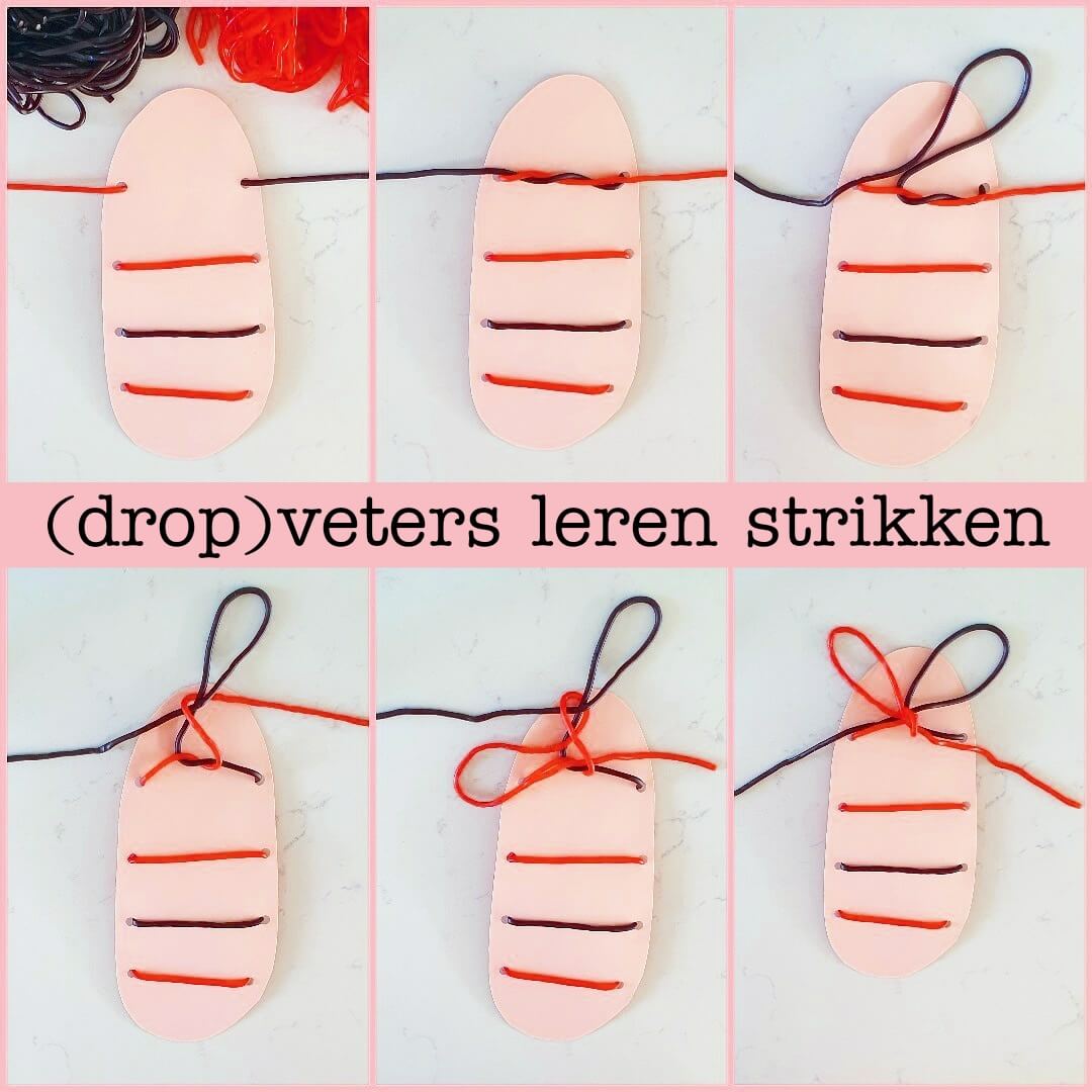 bibliotheek lucht R Veters leren strikken: met dropveters wordt het leuk voor kinderen Leuk met  kids