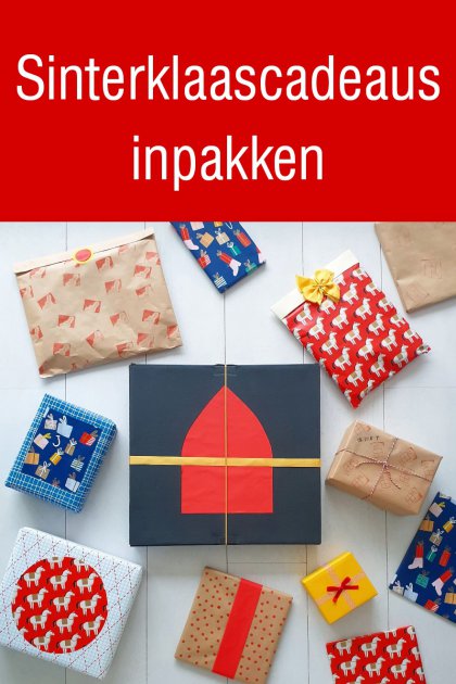 Sinterklaascadeaus inpakken: pakjes leuk versieren