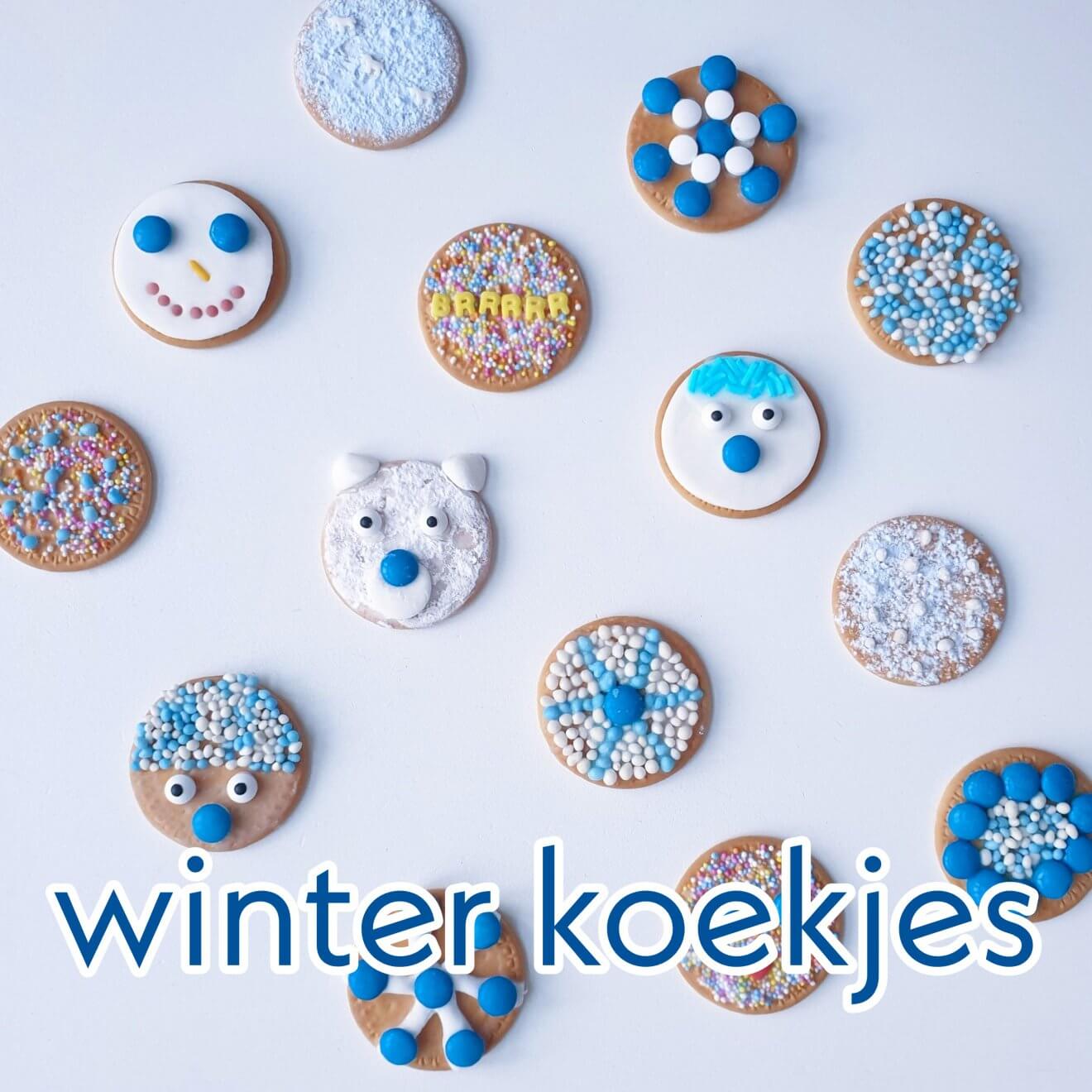 Winter koekjes bakken en versieren