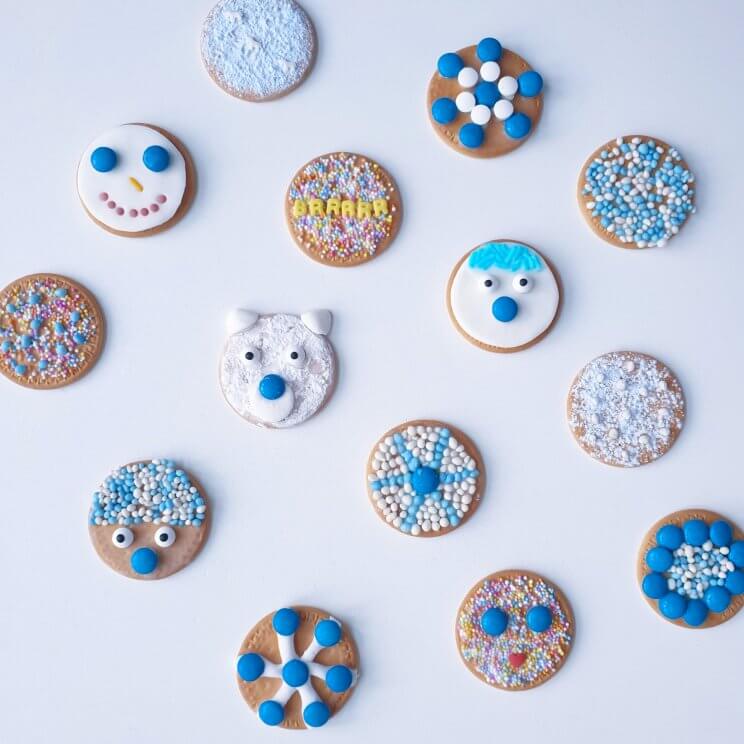 Winter koekjes bakken en versieren