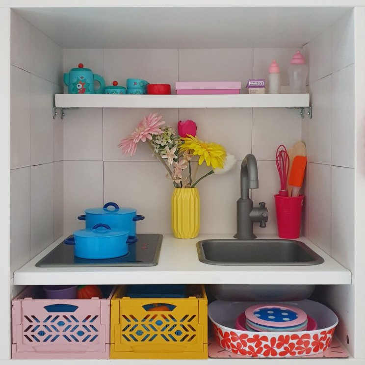 Ikea speelkeuken hack: een kinderkeuken maken van Duktig en Besta. Kids kitchen DIY project. 