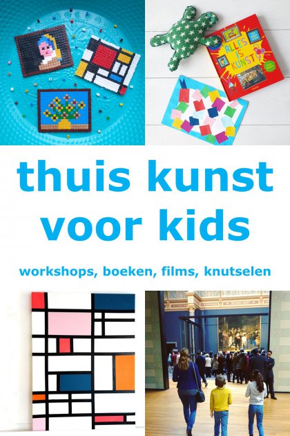 Thuis kunst voor kinderen: online workshops, boeken en knutselen