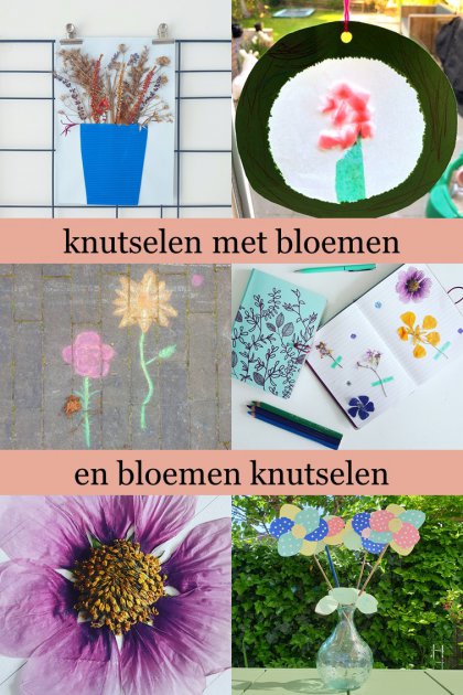 Bloemen knutselen en knutselen met bloemen