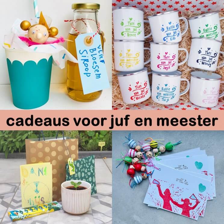 Afleiden Ondergedompeld Preek De leukste cadeau ideeën voor de juf of meester: knutselen en shoppen Leuk  met kids