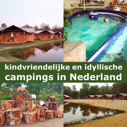 Kamperen met kinderen: idyllische kindvriendelijke campings in Nederland. Met speeltuin, zwembad, meer of rivier. Dit is Vakantiepark Dierenbos in het Brabantse Vinkel.