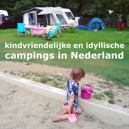 Kamperen met kinderen: idyllische kindvriendelijke campings in Nederland. Met speeltuin, zwembad, meer of rivier. Dit is camping de Zeven Linden in Baarn bij Lage Vuursche in Utrecht.