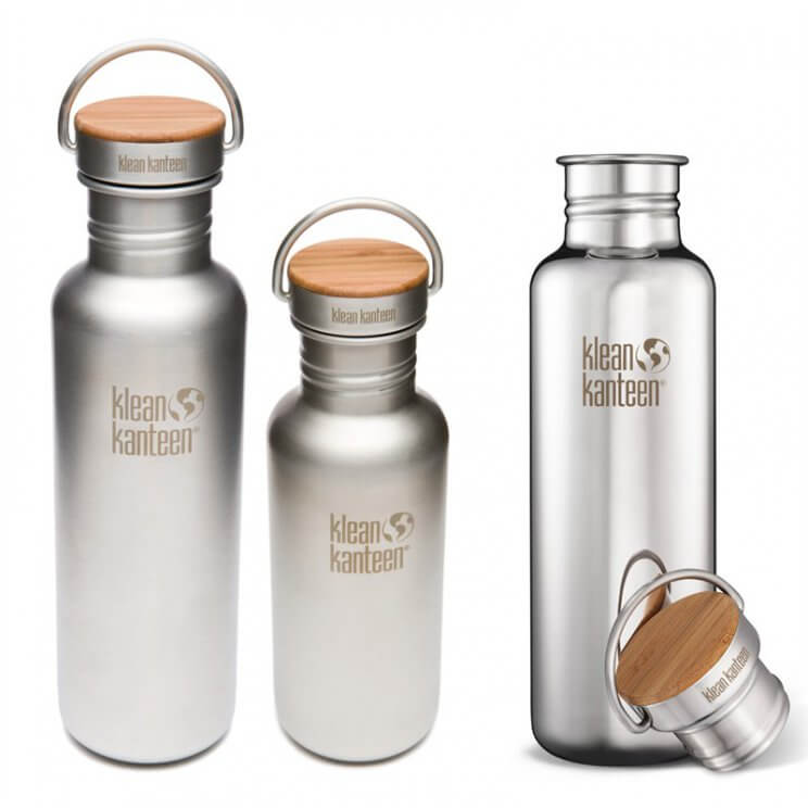 Eco merk Klean Kanteen heeft mooie stevige drinkflessen, in allerlei formaten en met verschillende sluitingen.