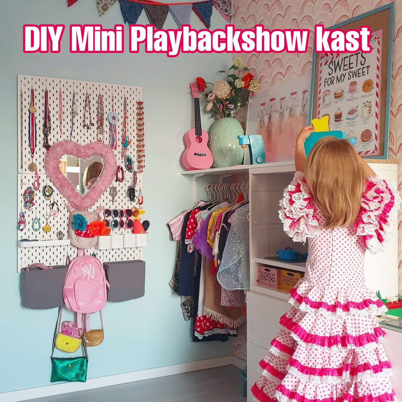 Kinderkamer IKEA hack: Mini Playbackshow kast voor kinderkamer. Vond jij de kledingkast van de Mini Playbackshow vroeger ook zo fascinerend? Zo maak je zelf een Mini Playbackshow kast voor de kinderkamer. 