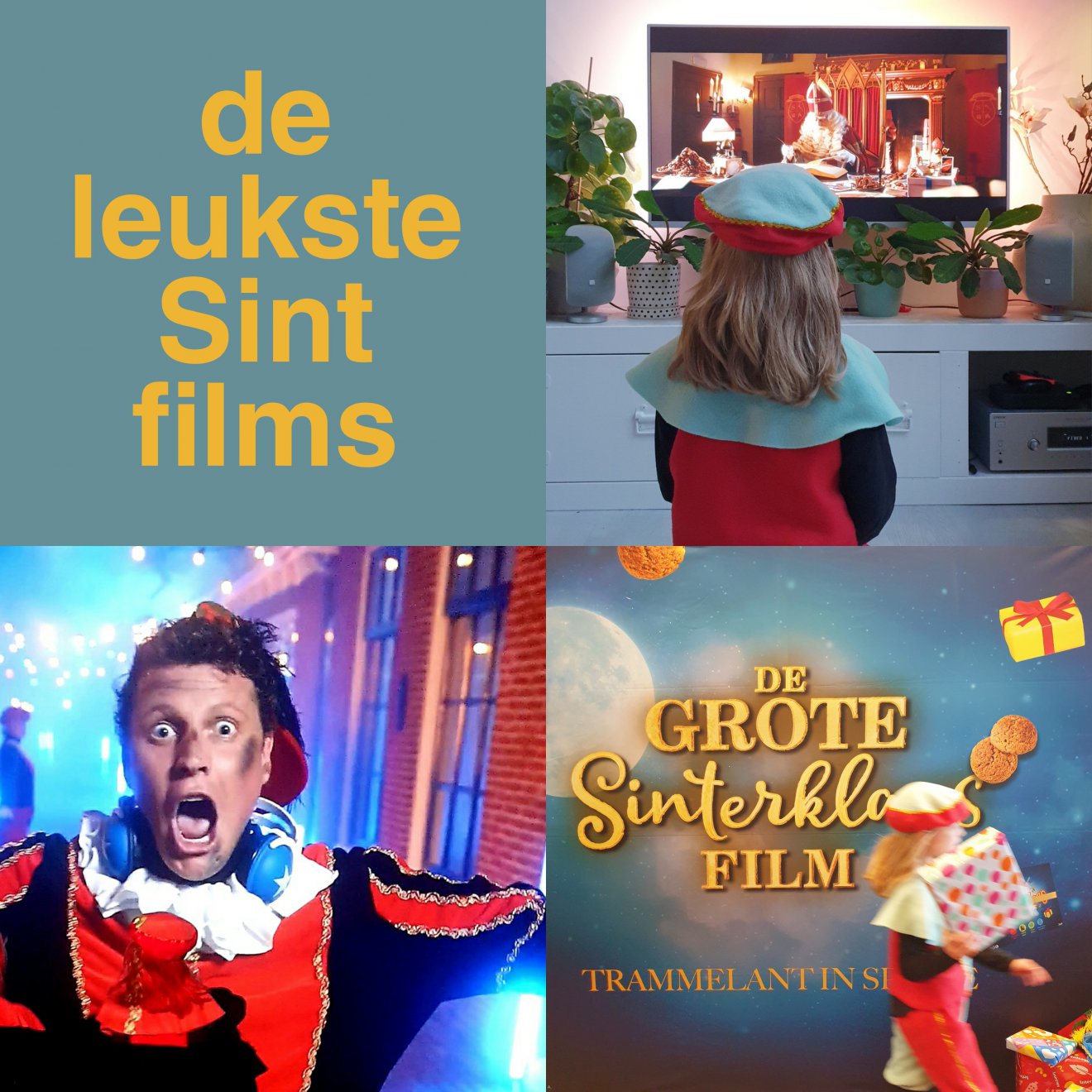 De leukste nieuwe Sinterklaasfilms van de afgelopen jaren, met titelsongs. Ieder jaar verschijnen er leuke nieuwe Sinterklaasfilms. Van die gezellige films, waarin altijd wat mis gaat, maar het uiteindelijk helemaal goed komt. Wij verzamelen hier de leukste Sinterklaasfilms van de afgelopen jaren. Daarnaast laten we ook de bijbehorende titelsongs zien.  