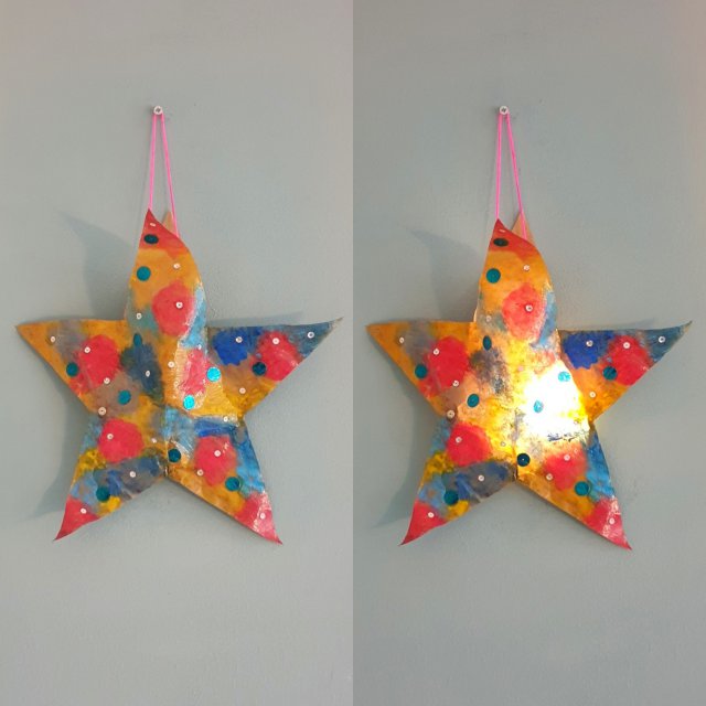 Kerst knutselen: ideeën voor peuters, kleuters, kinderen, tieners. Samen kerst knutselen is heel gezellig met kerstmis! En hier vind je de leukste ideeën om te knutselen met kerst. Zoals deze ster lampion met lampje.