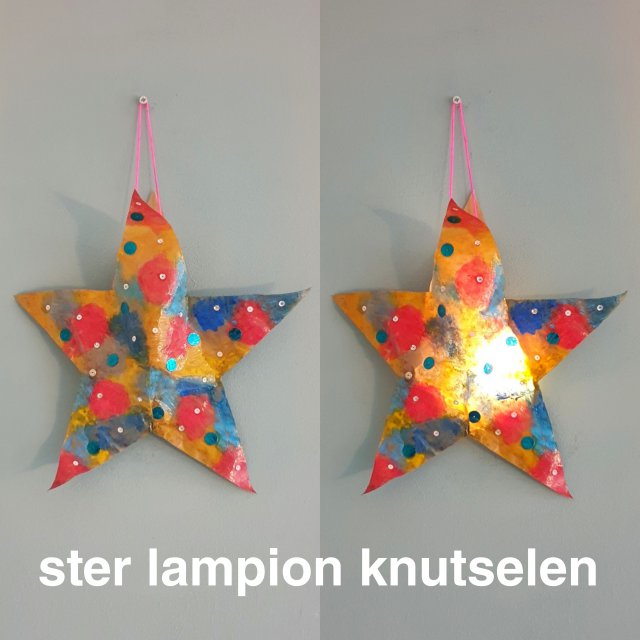 Ster lampion knutselen met lampje, voor Kerst of Sint Maarten. Iedere herfst knutselen we lampionnen. De aanleiding is meestal Sint Maarten, maar ze blijven gezellig in huis hangen tot ver na kerst. Dit keer knutselen we een lampion in de vorm van een ster. 