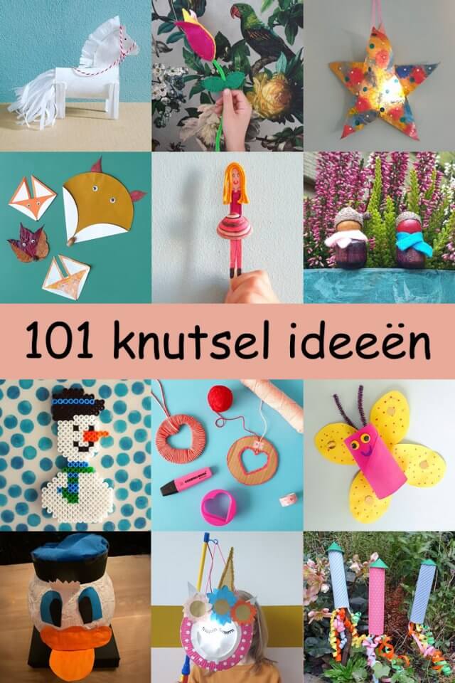 101 ideeën om te knutselen met kinderen. De afgelopen jaren deelde ik heel veel ideeën om te knutselen met kinderen, van peuter tot kleuter en schoolkinderen. Ik verzamelde alle leuke dingen bij elkaar, kijk je mee voor knutsel inspiratie?