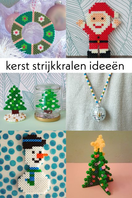 Kerst knutselen met strijkkralen: leuke ideeën. Met strijkkralen kun je zulke mooie dingen voor kerst knutselen! Daarom vind je hier leuke ideeën voor een kerstboom, kerstbal, kerstkrans, kerstman, rendier, sneeuwpop en meer.