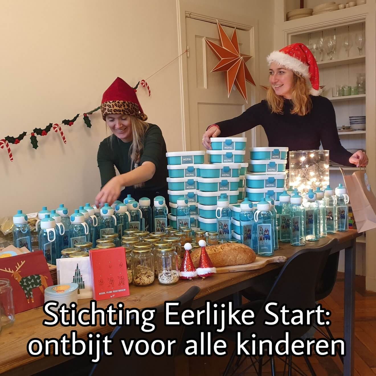 Stichting Eerlijke Start: ontbijt voor alle kinderen. Kristel en Rifka zagen dat veel kinderen met lege maag naar school komen. Daarom zijn ze Stichting Eerlijke Start begonnen. Hun doel: ontbijt voor alle kinderen. En jij kunt ze helpen!