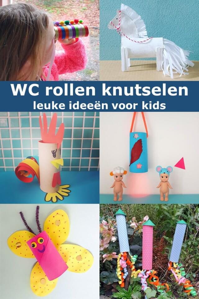 Knutselen met WC rollen: leuke ideeën voor kinderen. WC rollen zijn ideaal om mee te knutselen met kinderen en er zijn zo veel leuke ideeën. In dit artikel verzamel ik onze knutsels met wc rolletjes. Knutsel je mee?