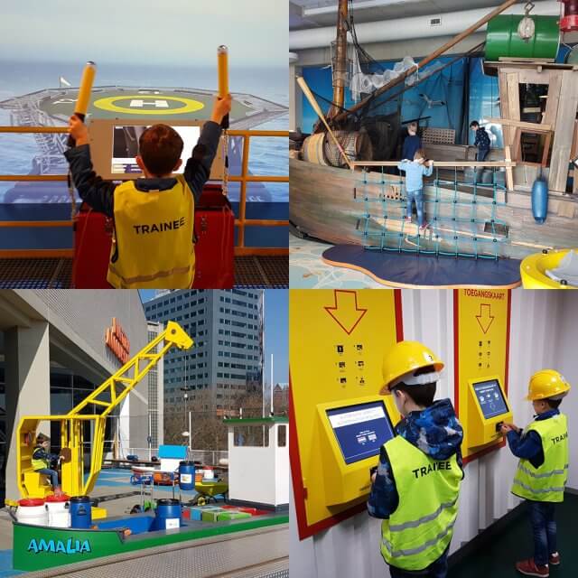 Het Maritiem Museum in Rotterdam is zowel leuk met kleine kinderen als met tieners. Voor kleintjes is er de Kinder-doe-expositie Professor Plons, een speeltuin binnen en buiten. De Offshore Experience is leuk voor grotere kinderen en tieners. En dan is er ook nog de Zeemonsters expositie, leuk voor alle leeftijden. Net als de museumhaven buiten, vol oude schepen en kranen.