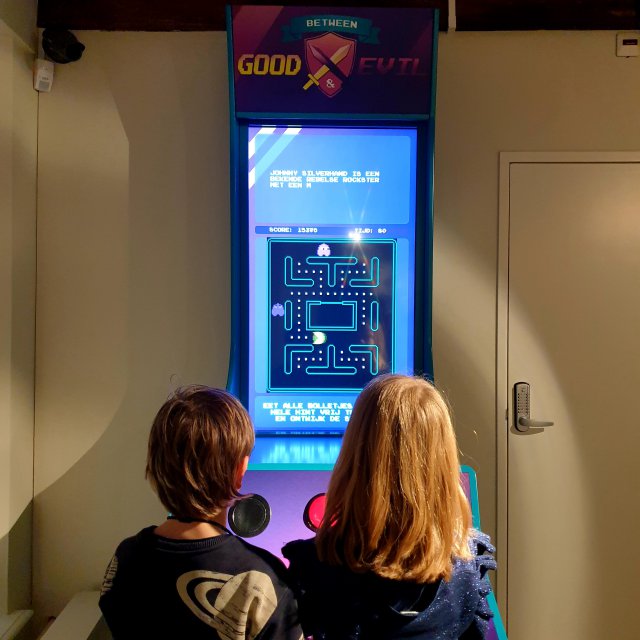 Het Speelgoedmuseum in Deventer heeft een heuse pacman spelcomputer.