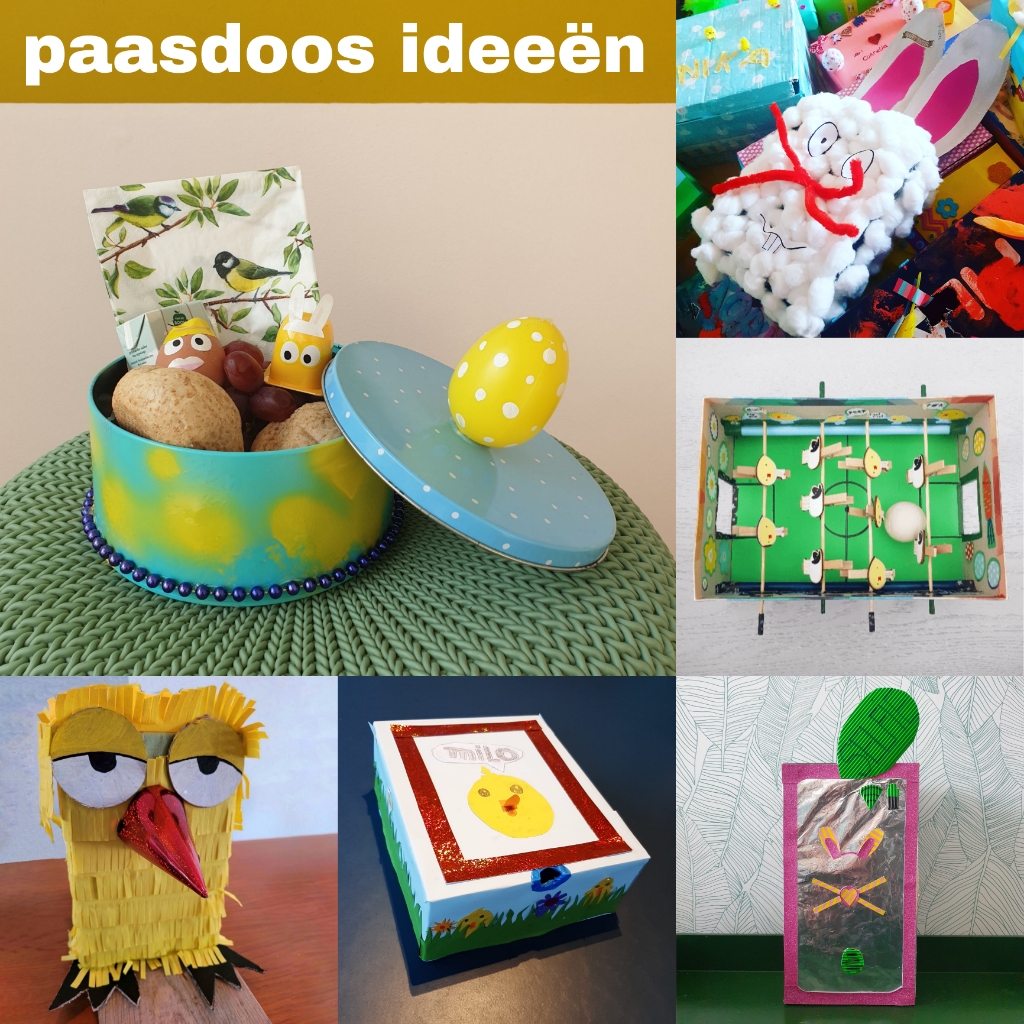 Paasdoos knutselen – de leukste ideeën voor het paasontbijt op school. Ieder jaar is het weer spannend: voor wie mogen de kinderen een paasdoos knutselen voor het paasontbijt op school? Wie heb ik, wie heeft mij, wat zal ik knutselen? In dit artikel verzamel ik leuke ideeën voor het lente ontbijt.