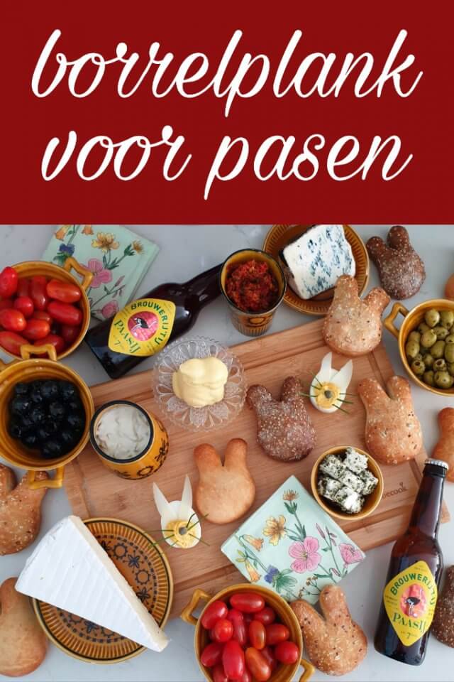 Borrelplank voor Pasen: leuke recepten voor ouders en kinderen. Bij Pasen denk je al snel aan het paasontbijt of de paasbrunch. Maar een borrelplank is ook hartstikke gezellig voor Pasen. Zo vul je een borrelplank vol lekkere dingen.