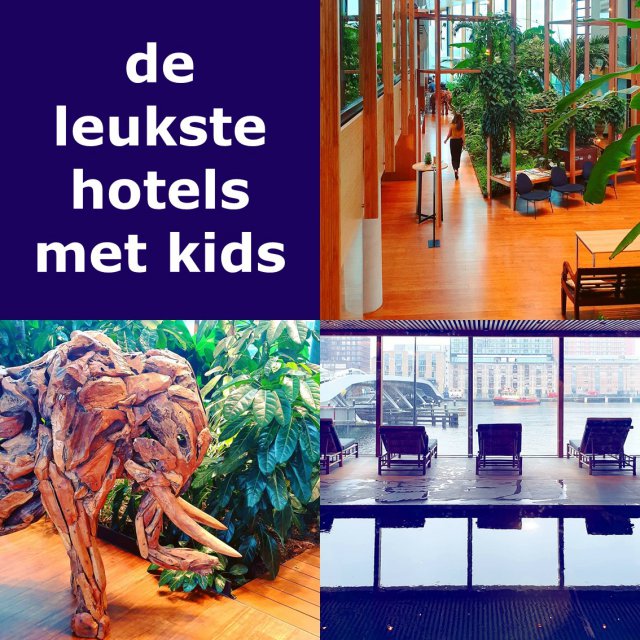 Kindvriendelijke hotels in Nederland: overnachten met kinderen en tieners. Hoe fijn is het om een weekendje weg te gaan met de kinderen. Naar een stad, of juist naar zee of het bos. Daarom verzamel ik leuke kindvriendelijke hotels in Nederland, fijne plekken om te overnachten met kinderen en tieners. Zoals Hotel Jakarta in het Oostelijk Havengebied in Amsterdam. Ingericht in hippe Indonesische stijl. Het heeft een zwembad en ligt op het mooie Java-eiland. Onderin zit een bakkerij, waar je ook koffie kunt drinken. Vanuit de sky lounge heb je daarnaast een prachtig uitzicht.