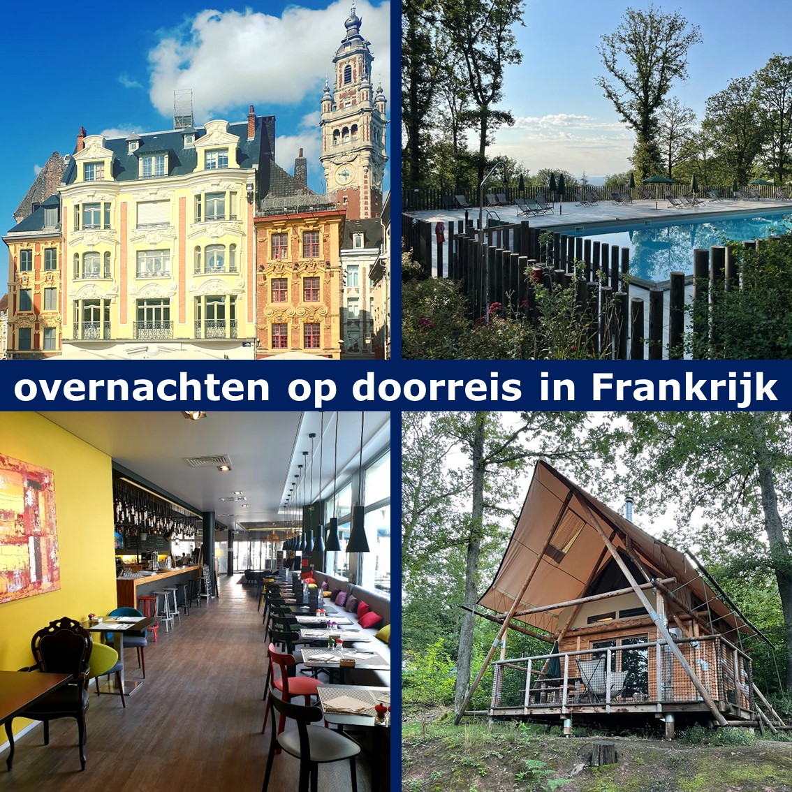 Overnachten op doorreis in Frankrijk: hotels, campings en huisjes. Op doorreis in Frankrijk is het met kinderen ideaal om een of meer nachten te overnachten. Snel in de buurt van de snelweg, of juist een paar dagen op een leuke plek. Daarom deel ik hier fijne hotels, campings en huisjes.