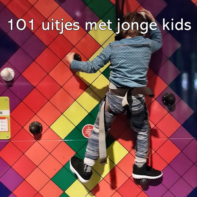 101 uitjes met jonge kinderen: peuters, kleuters en onderbouw kids. Met jonge kinderen kun je heel veel leuke uitjes doen in Nederland en België. Nu onze kinderen groter worden wordt het aantal mogelijkheden snel groter, maar ook met jonge peuters en kleuters kun je al heel veel leuke dingen doen. Ik maakte een lijstje van onze favorieten, in alle provincies. Er zitten zowel kindvriendelijke uitjes voor binnen als voor buiten tussen. Dit is Clip ‘n Climb in Amsterdam Noord.