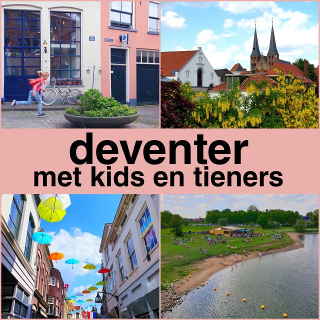 Deventer met kinderen en tieners: uitjes, restaurants en hotels. Wat een leuke stad is Deventer, heel gezellig voor een paar dagen weg kinderen en tieners. Met een mooi stadsstrand, toffe speeltuinen, interessante musea, street art routes, leuke restaurants en fijne winkels. Oh ja en een prachtige oude binnenstad.