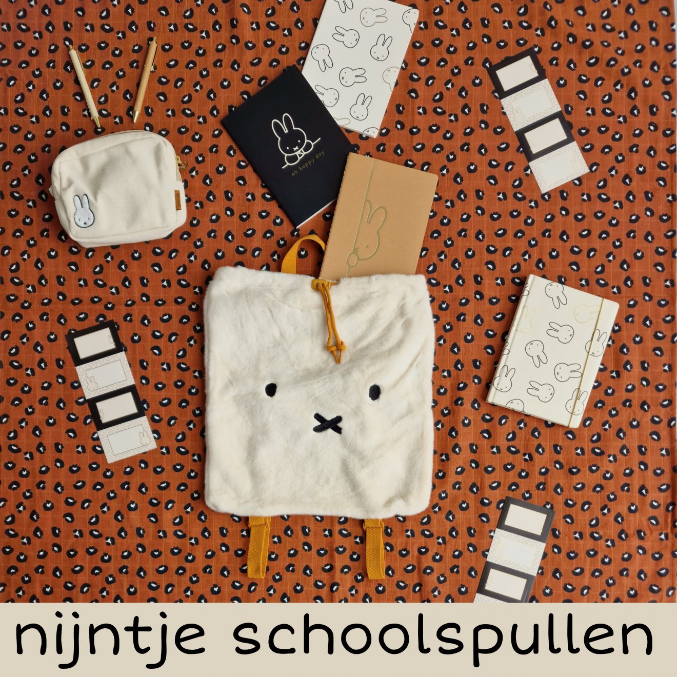 De nieuwe Nijntje schoolspullen van de Hema. Kijk dat is nou echt iets voor ons! De Hema heeft een hele toffe collectie met Nijntje schoolspullen. Zelf heb ik een enorm zwak voor Nijntje en kleine meis ook.