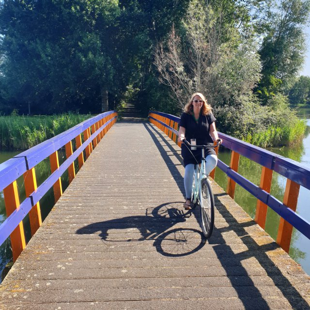 Fietsen met kinderen in Natuurpark Lelystad.