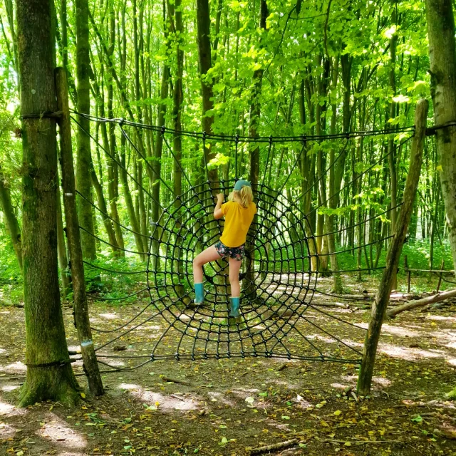 Het Horsterwold is een prachtig gebied om te bezoeken met kinderen. Wij gingen naar Speelbos de Zevensprong, dat heeft leuke kids wandelroutes en speeltuinen. Met kleintjes kun je het kabouterpad doen. Heb je grotere kids, dan plak je er het avonturenpad en speurpad aan vast. Op de route kom je naast kabouters ook allerlei speeltoestellen tegen.