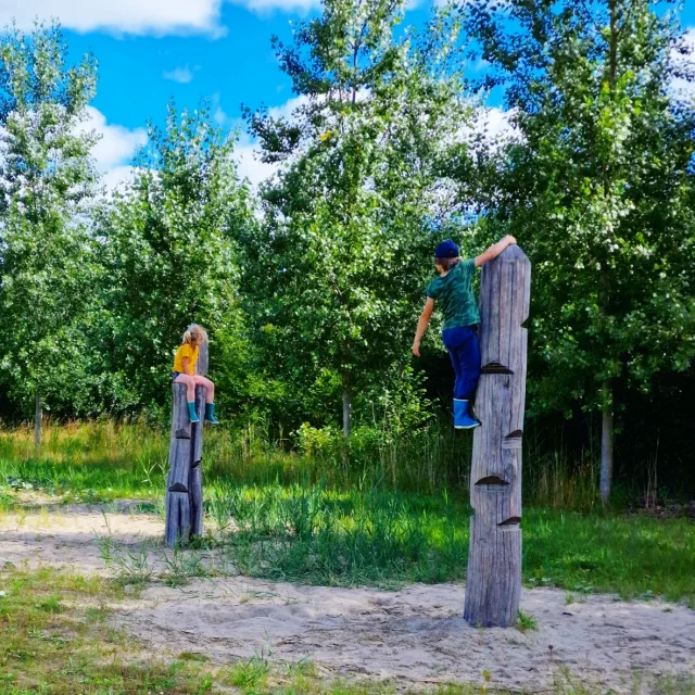 Het Horsterwold is een prachtig gebied om te bezoeken met kinderen. Wij gingen naar Speelbos de Zevensprong, dat heeft leuke kids wandelroutes en speeltuinen. Met kleintjes kun je het kabouterpad doen. Heb je grotere kids, dan plak je er het avonturenpad en speurpad aan vast. Op de route kom je naast kabouters ook allerlei speeltoestellen tegen.