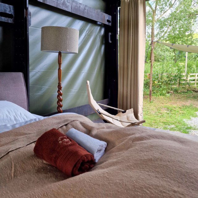 Terra Wolde met kinderen: eco buiten hotel en luxe camping. We sliepen in de For Rest lodge. 