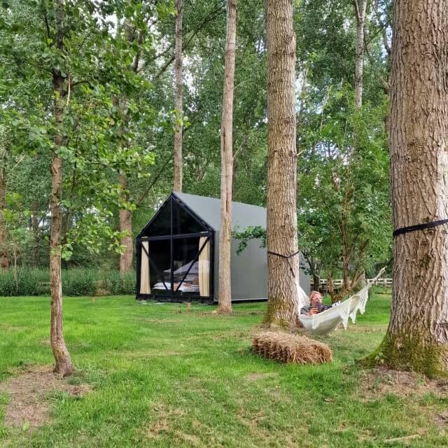 Terra Wolde met kinderen: eco buiten hotel en luxe camping. We sliepen in de For Rest lodge. 