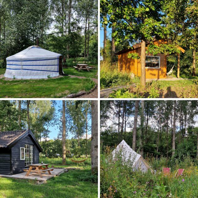 Terra Wolde met kinderen: eco buiten hotel en luxe camping. Je slaapt in een yurt, houten huisje of bell tent.