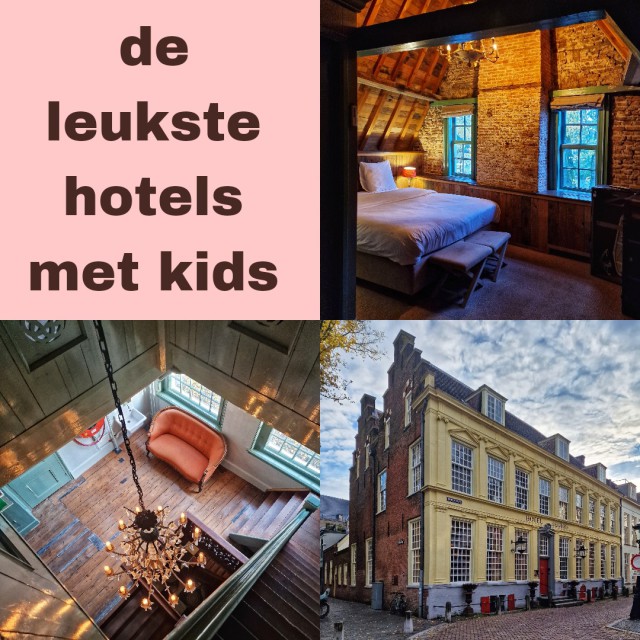 Maud sliep met haar zoon bij Hotel Beijers in een historisch pand aan Achter Sint Pieter. Een relatief betaalbaar en sfeervol hotel midden in het oude centrum. 