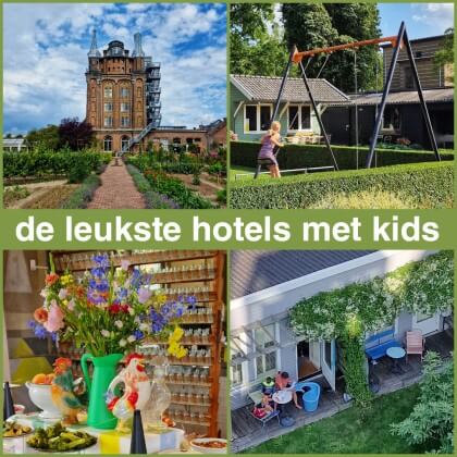 Kindvriendelijke hotels in Nederland: overnachten met kinderen en tieners. Villa Augustus in Dordrecht is een idyllisch en kindvriendelijk hotel in het groen, maar toch in de stad Dordrecht. Met rondom de oude watertoren een prachtige tuin, een restaurant met terras en een winkel.