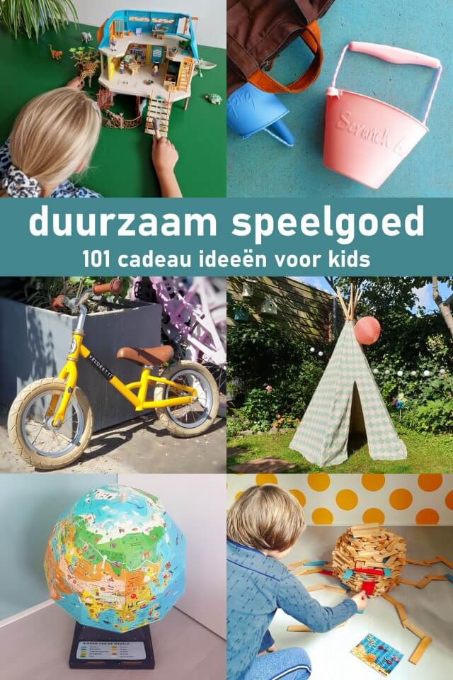 Duurzaam speelgoed: cadeau ideeën voor kinderen. Vind je het lastig om leuk eco speelgoed te vinden? Ik verzamelde het leukste duurzaam speelgoed en andere verantwoorde cadeau ideeën voor kinderen.