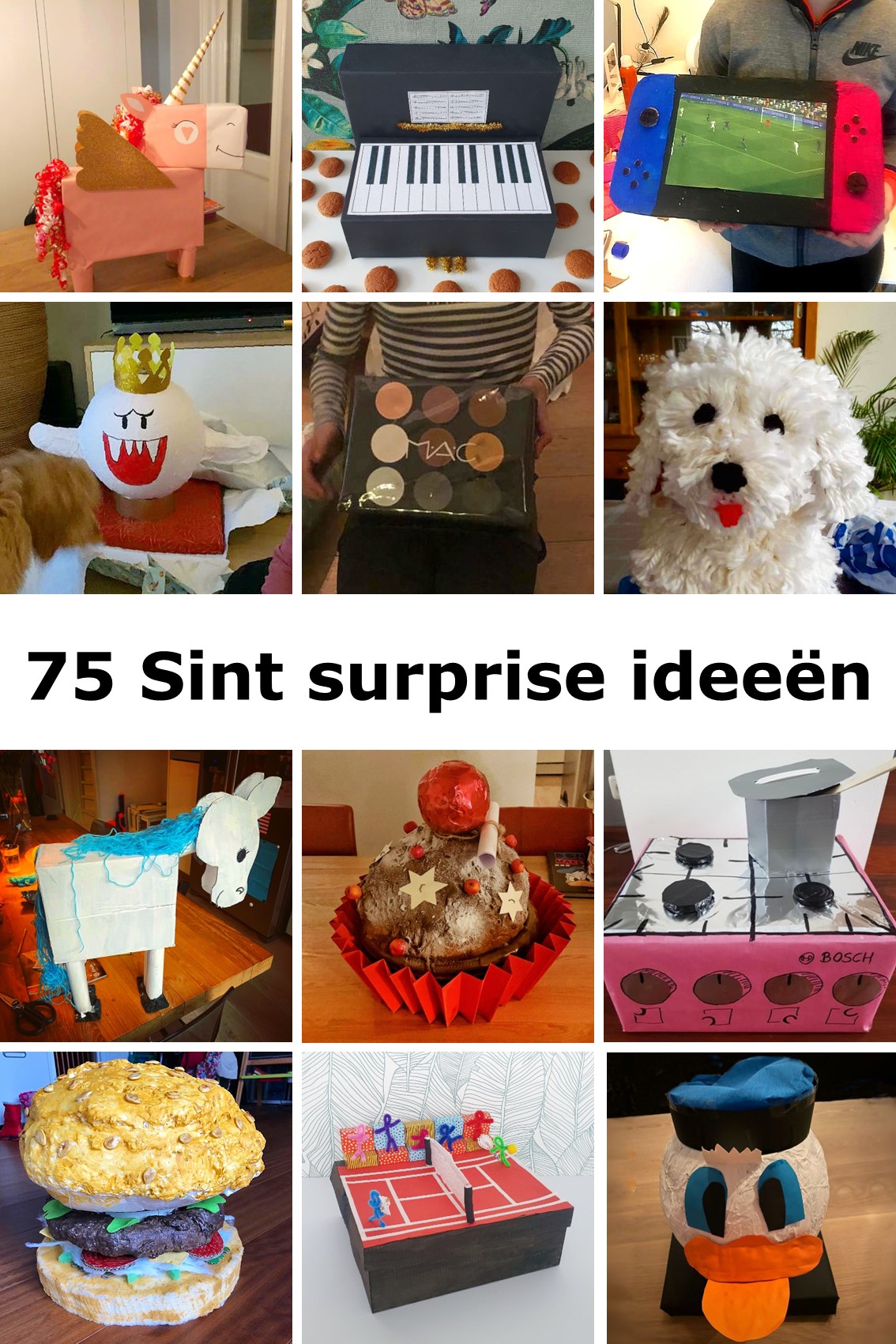 Sinterklaas surprise knutselen: 75 leuke ideeën. Het is weer tijd om creatief aan de slag te gaan en Sinterklaas surprises te maken. Soms is het heel makkelijk om iets leuks te verzinnen, maar vaak ook niet. Zeker als je de ander niet zo goed kent dan is het best ingewikkeld. Kijk je mee voor inspiratie om een toffe Sinterklaas surprise te knutselen?