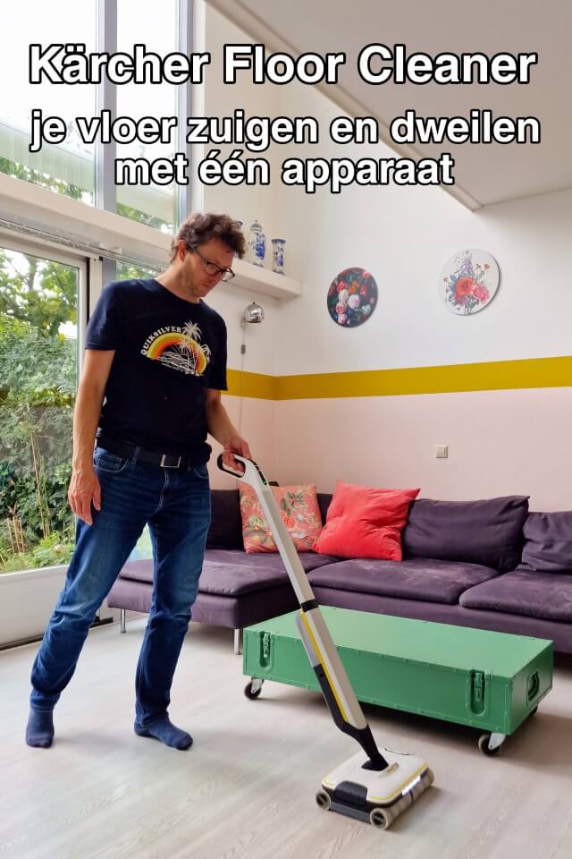 Kärcher Floor Cleaner: je vloer schoonmaken met één apparaat. Wat wordt de vloer in ons gezin snel vies sinds we kinderen hebben! Dan is het super handig als je de vloer kunt schoonmaken met één apparaat. De Kärcher Floor Cleaner FC 7 Cordless kan namelijk stofzuigen en dweilen in één beweging. Tijd voor een review van deze Kärcher vloerreiniger!