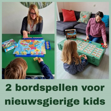 Heb je nieuwsgierige kinderen, dan zijn dit leuke nieuwe spelletjes! Ben je op zoek naar leuke spelletjes voor nieuwsgierige kinderen? Megableu heeft 2 leuke nieuwe bordspellen. 10 DAGEN DOOR EUROPA is een strategisch spel, waarin je op reis gaat over ons continent. In OERTAAL moet je met een nieuwe taal communiceren en een bouwwerk maken. Wij probeerden de spellen uit, kijk je mee?