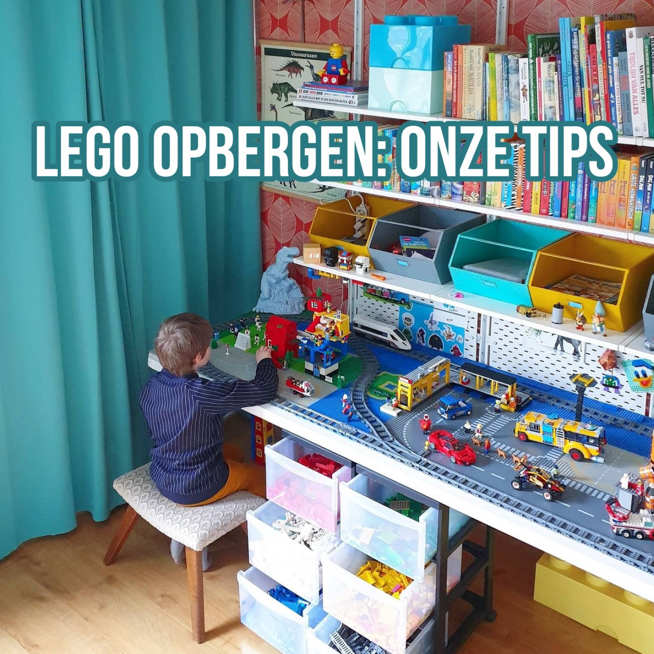 LEGO opbergen: opbergdoos / opbergbox / opberglade / speeltafel. LEGO is fantastisch speelgoed, maar wat geeft het een rotzooi. Waar laat je al die LEGO blokjes en hoe kun je ze goed organiseren? Hier vind je handige tips voor DUPLO en LEGO opbergen, waaronder een opbergdoos, opbergbox, opberglade en speeltafel.